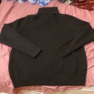 Black turtle neck sweater